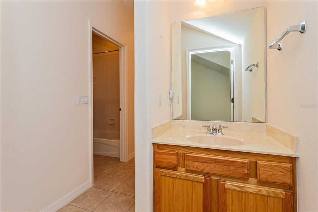 Jack & Jill bathroom upstairs from bedroom 2