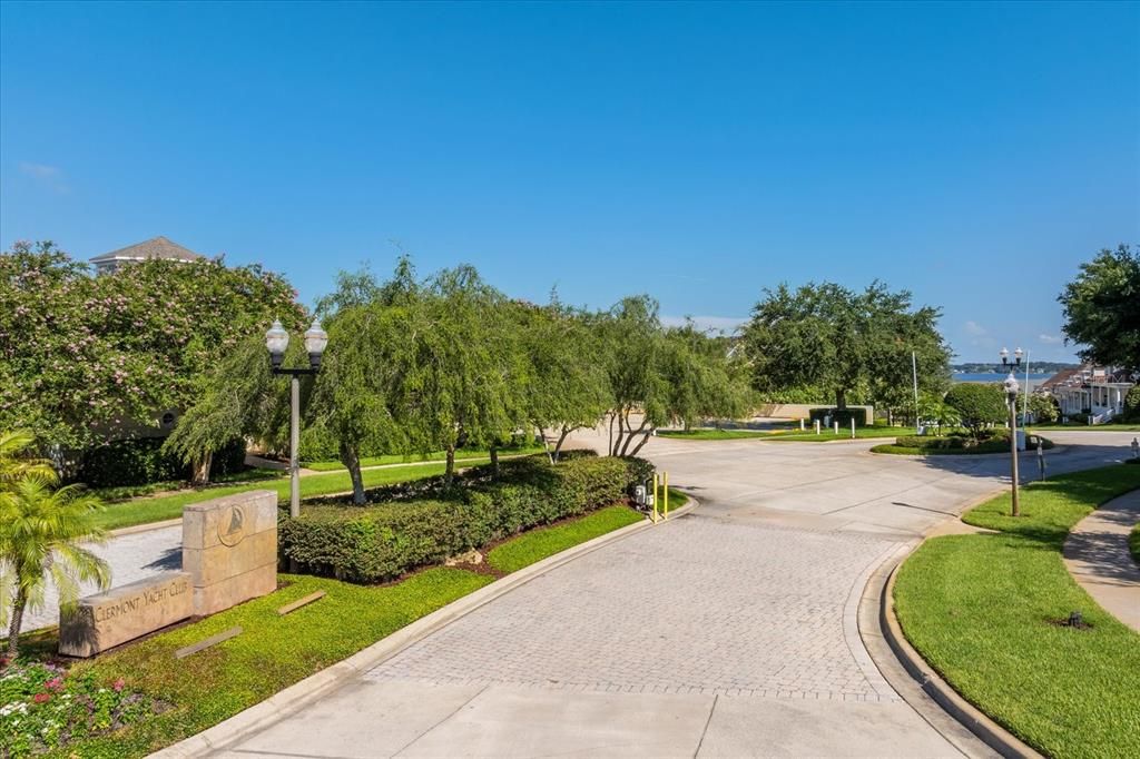 Gated community entrance