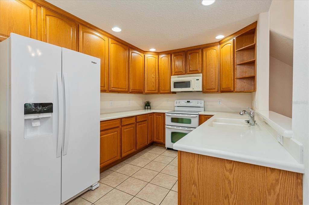 Kitchen with Corian countertops