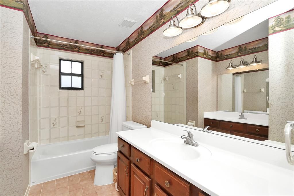 Spacious 2nd bath with dual vanities