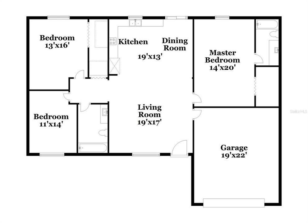 В аренду: $1,575 (3 спален, 2 ванн, 1128 Квадратных фут)