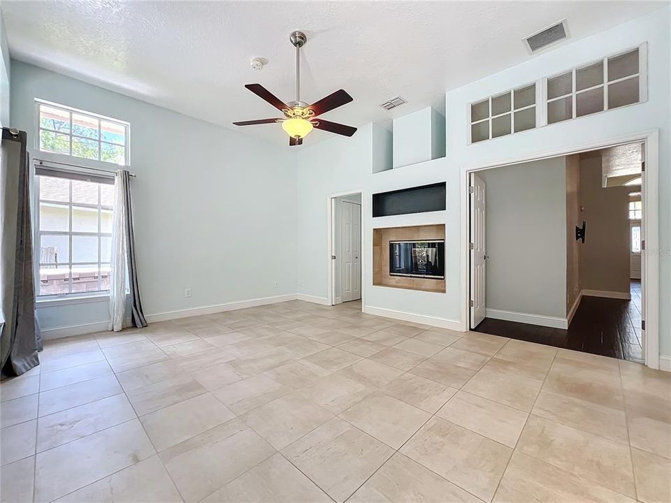 Owner's suite and fireplace