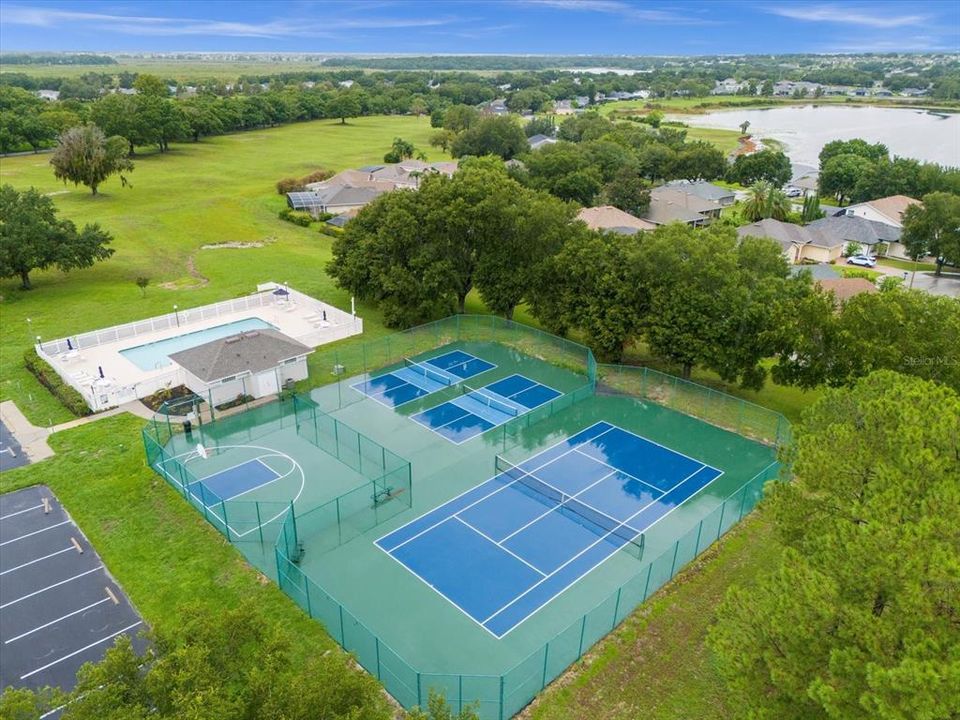 Aerial view of the Palisades Community Amenities