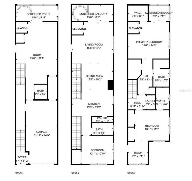 Floor Plan for end unit