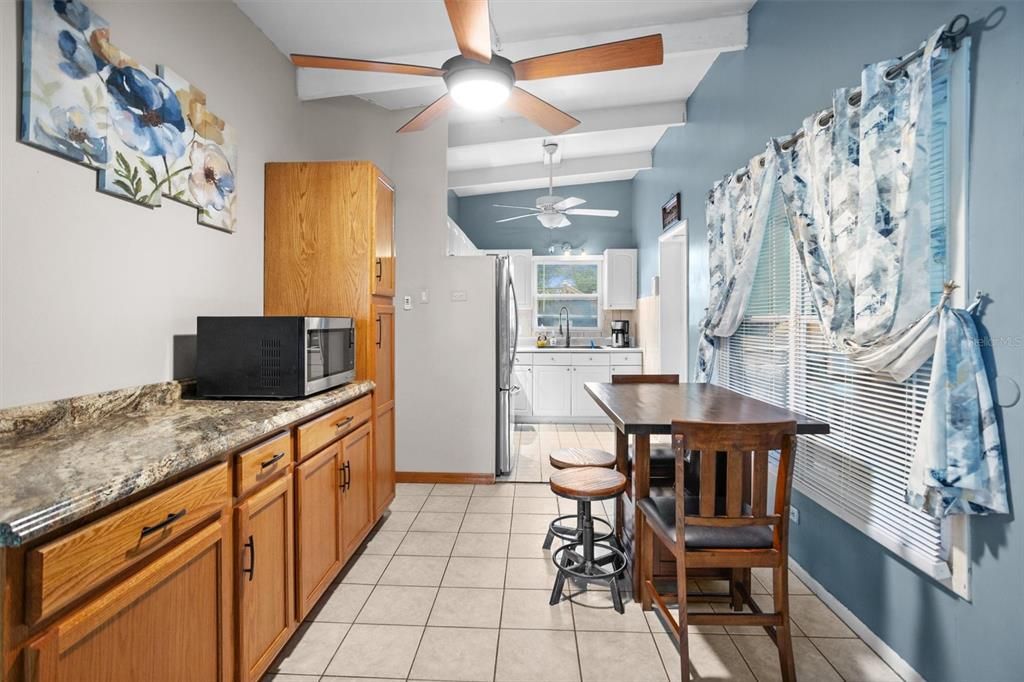 Dining area with additional storage