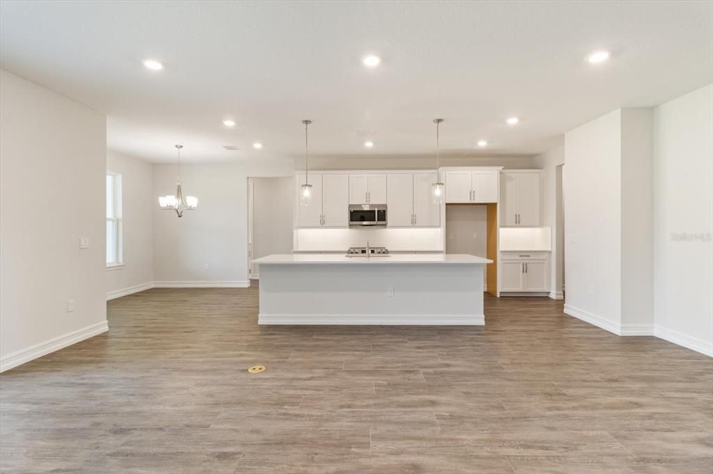 Approx. 10-foot wide kitchen island