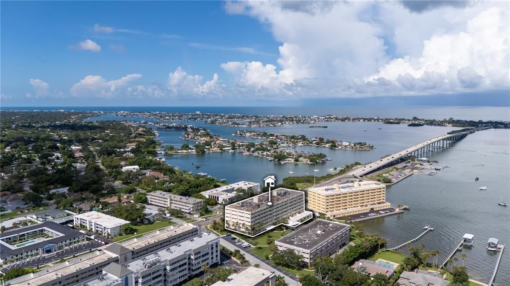 Aerial view of community