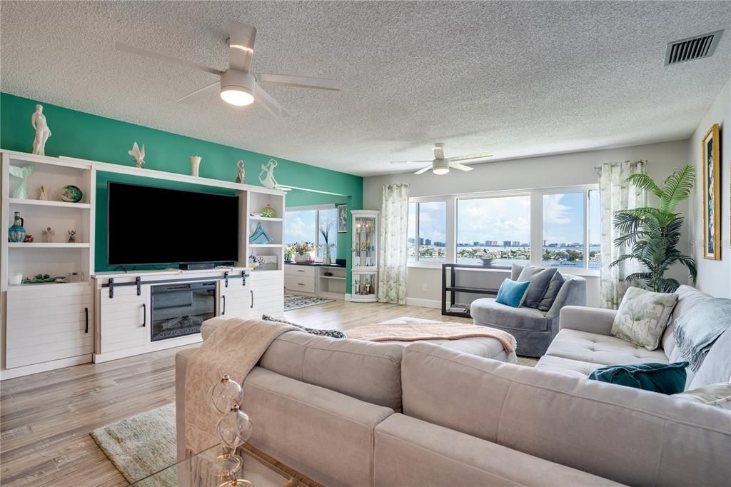 Living room with gorgeous views!