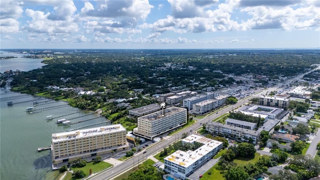 Aerial view of community