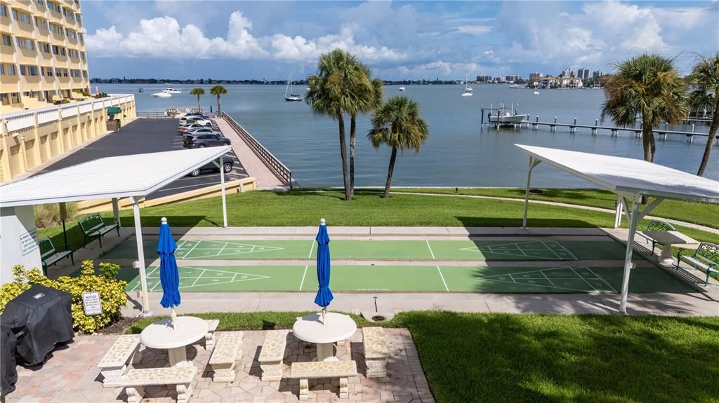 Shuffle board courts