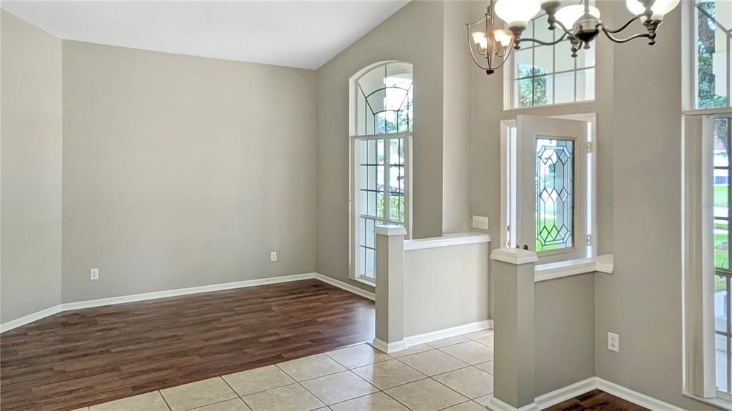 Formal Living Room and Entrance Foyer as seen from the Formal Dining Room and entrance to Kitchen!