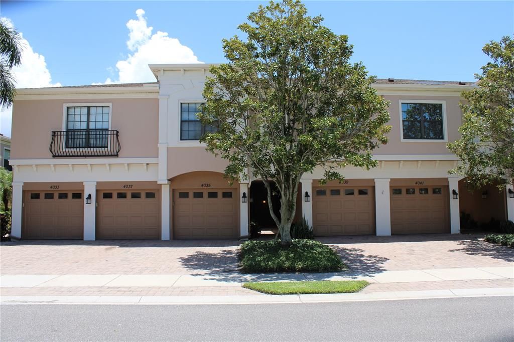 Front of townhome