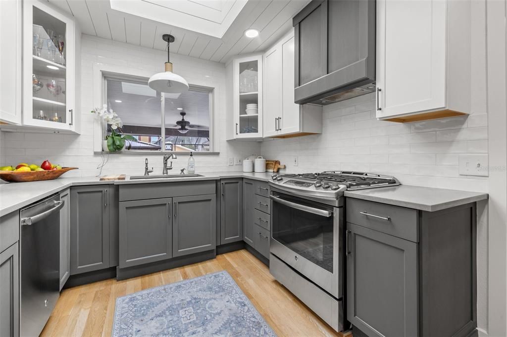 Bright Kitchen with skylight