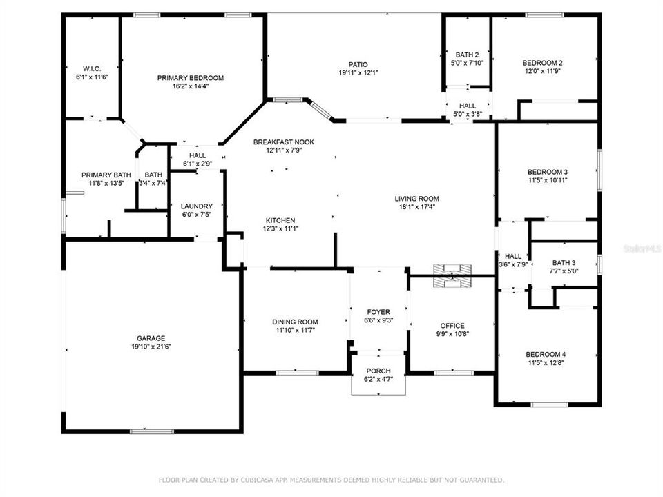 Floor Plan - Approximate dimensions