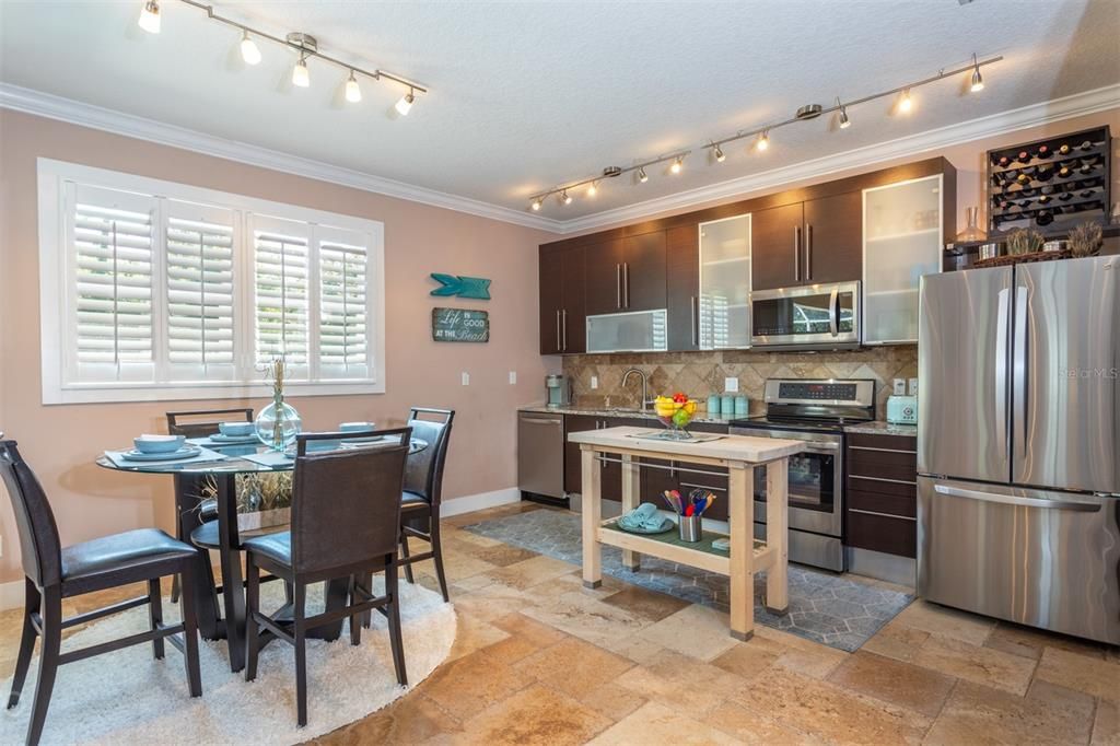 kitchen with eating area