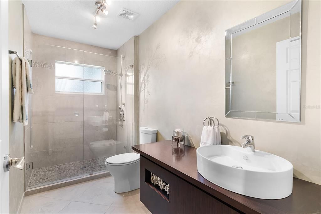 Guest Bathroom with Walk-In Shower