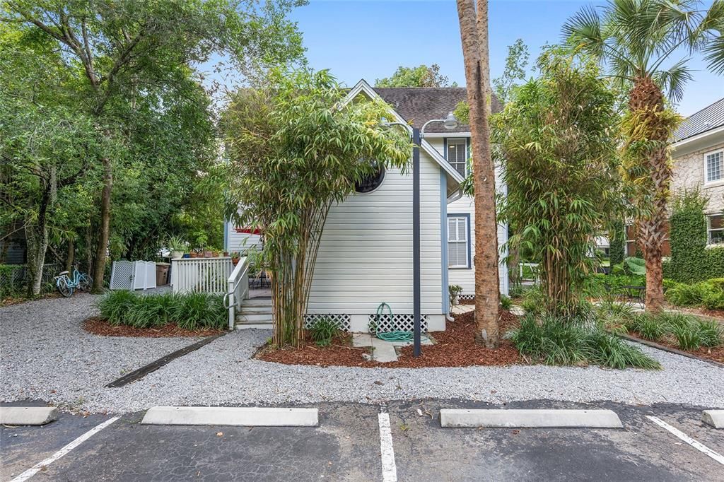 Rear view of apartment home