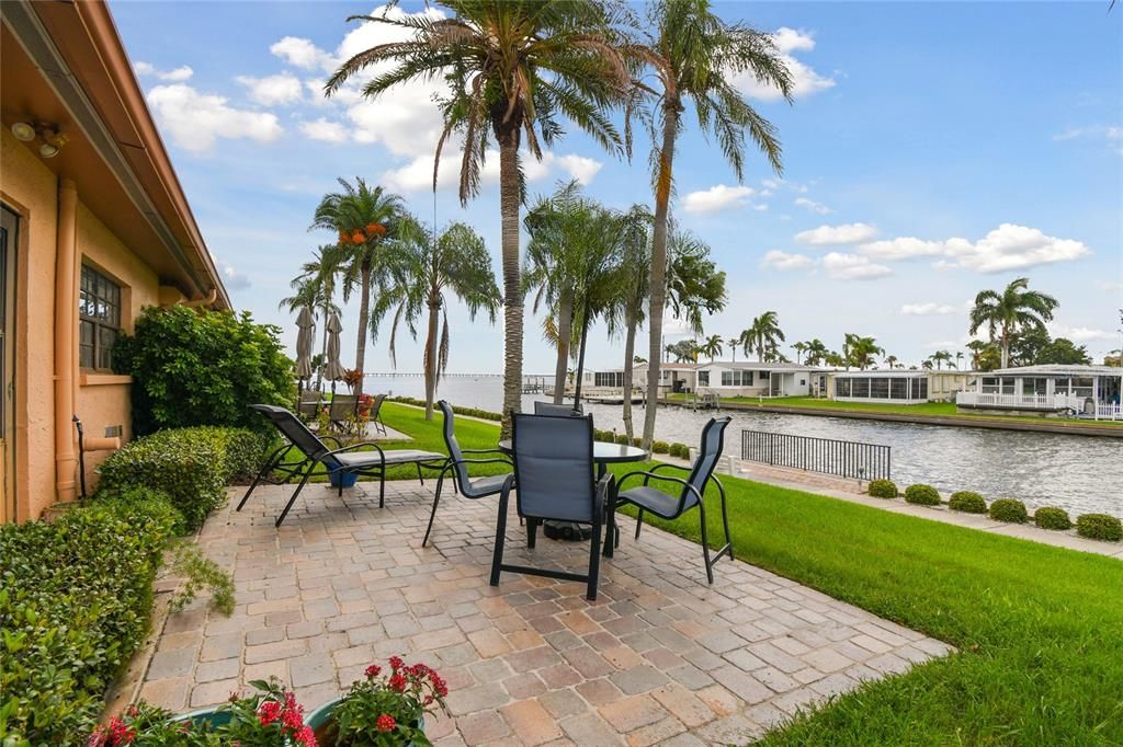 Can you imagine dining or having a beverage with this view?  You may even be greeted by a passing Dolphin or Manatee.