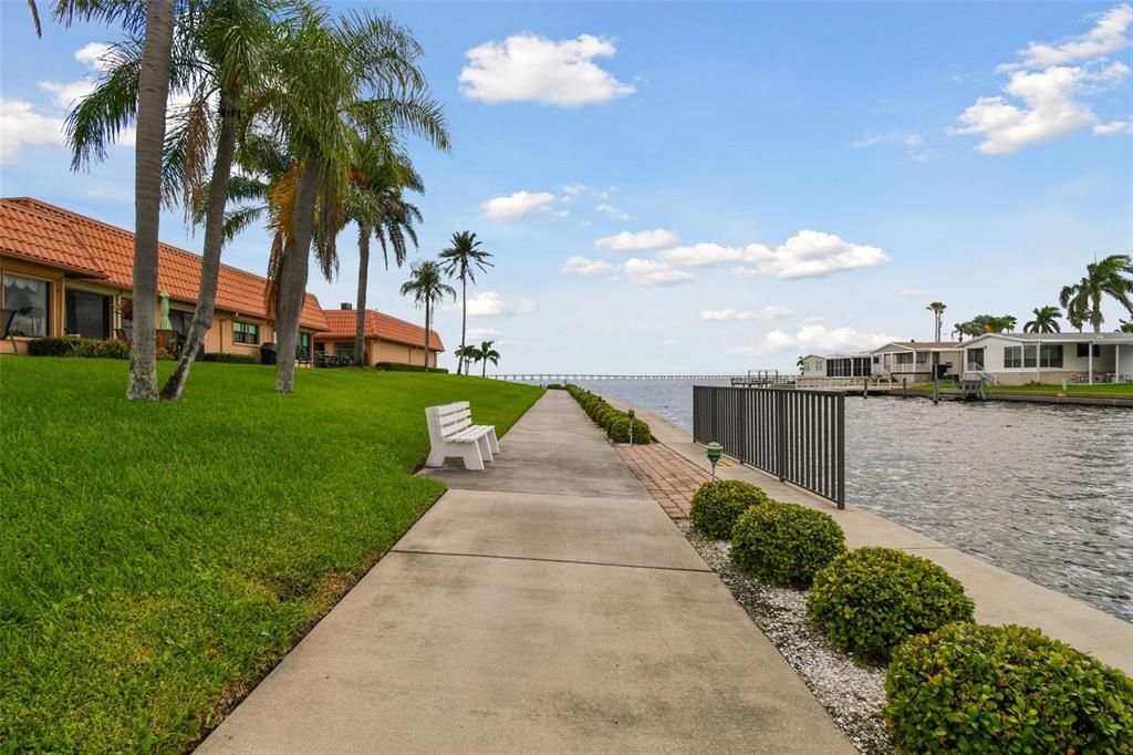 View of the canal towards Tampa Bay