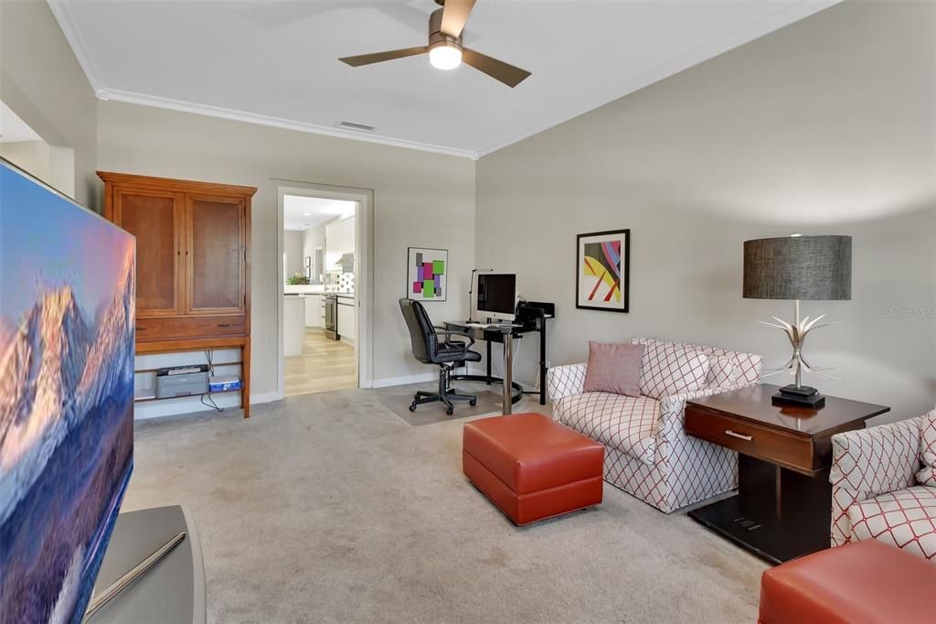 FORMAL DINING ROOM USED AS TV/DEN