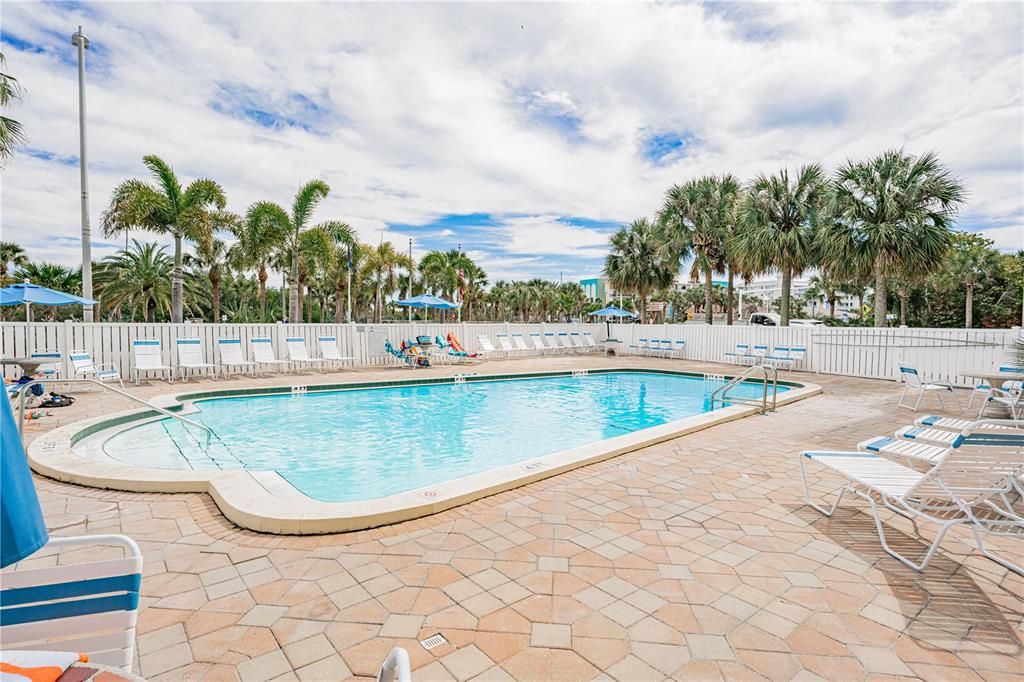 Pool and seating area