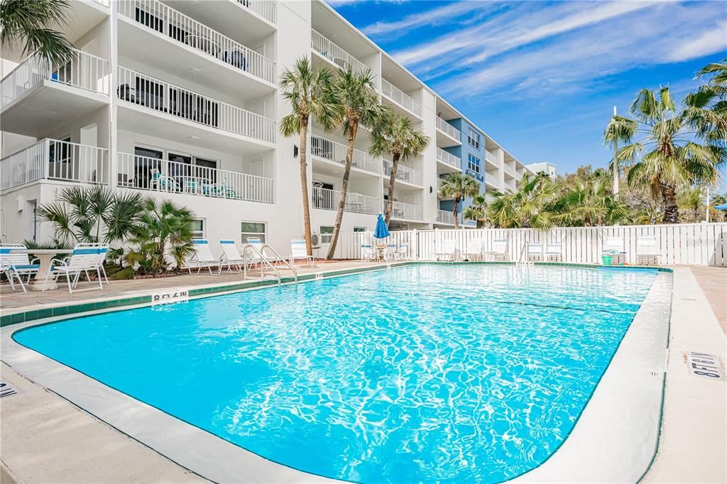 Pool and seating area