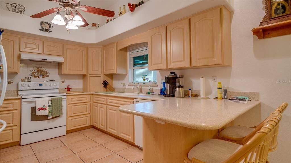 Kitchen with breakfast bar