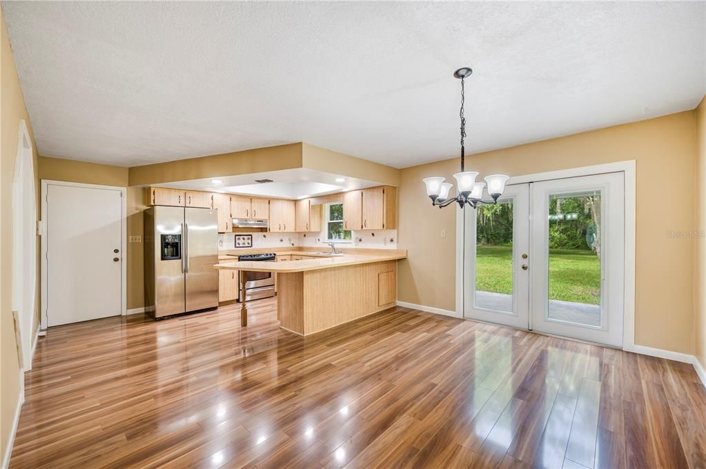 Kitchen and dining room