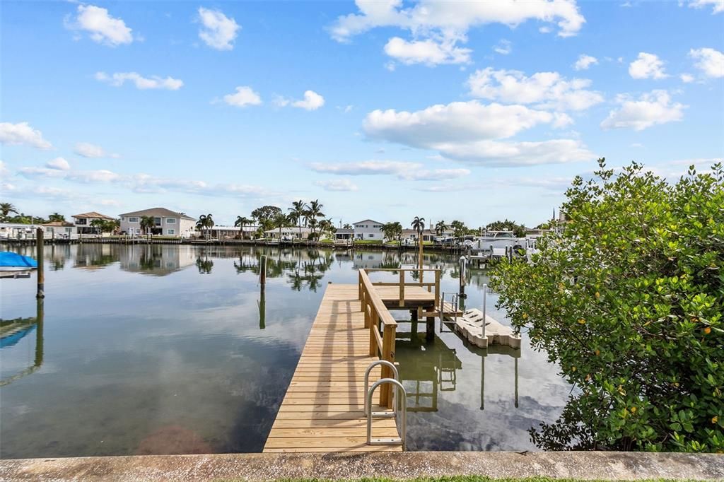 New dock deck and steps