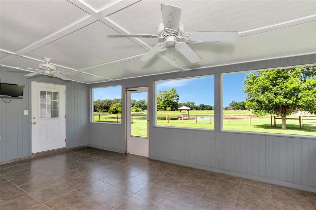 screened in back porch