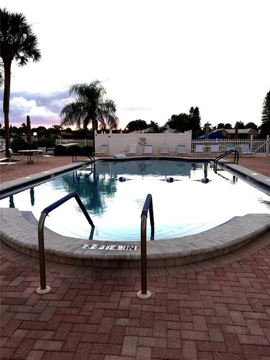 Swim to your heart’s delight in heated pool.