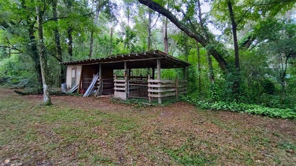 3 stalls with tack room