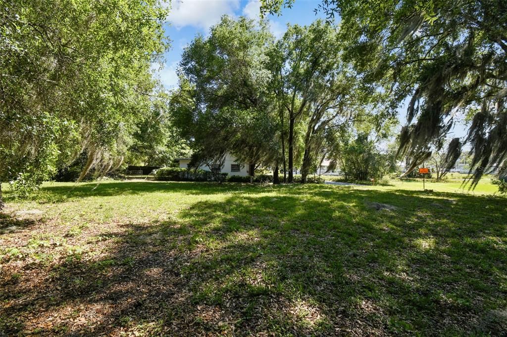 View of the lot from the left side of the lot.