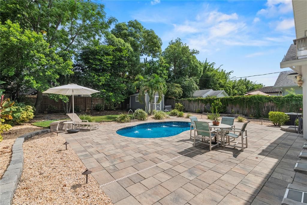 Patio pool view