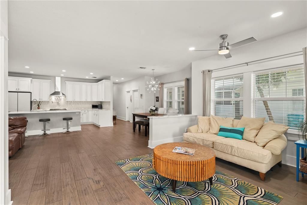 Entrance into the spacious living area