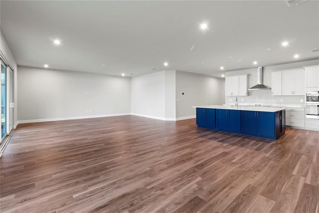 dining room (foreground), living room (background)