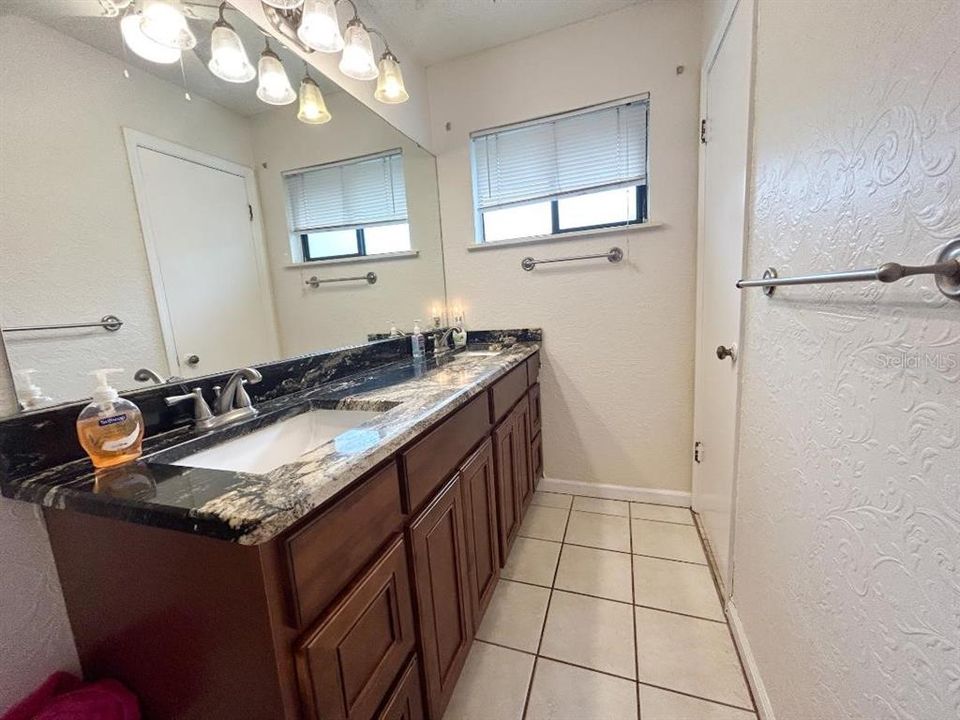 Primary Bathroom with double sinks