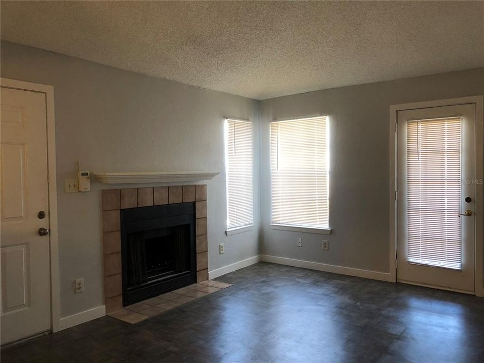 Great room with french door to balcony