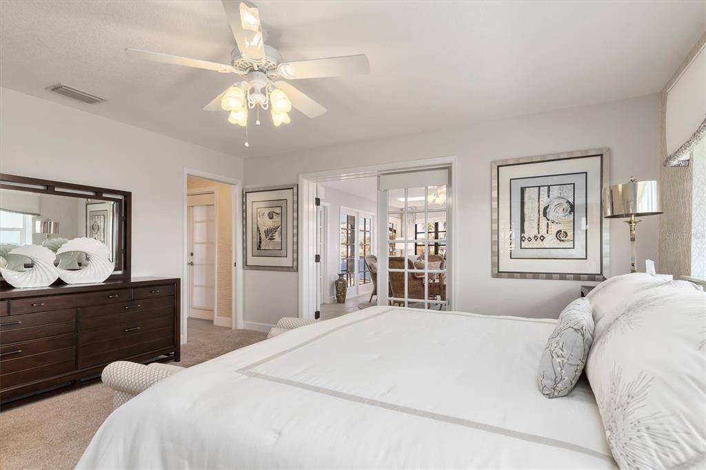 Primary Bedroom leads to Sun Room