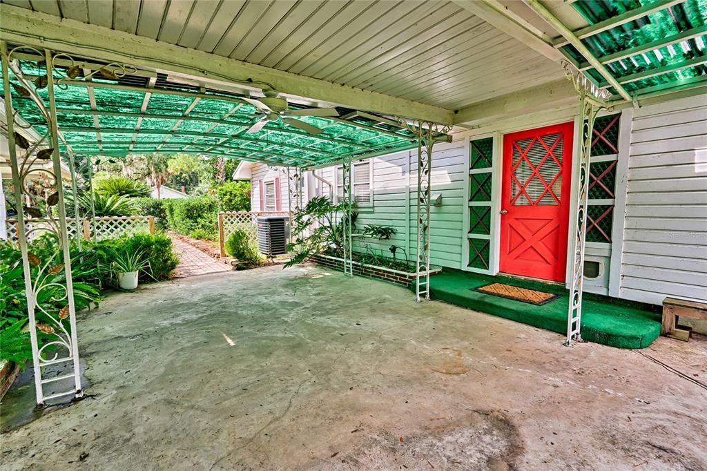 Side entrance to Main house