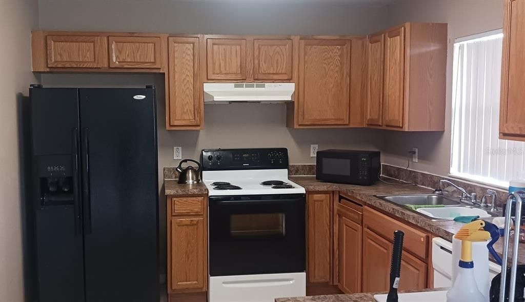 Kitchen from open living / great room