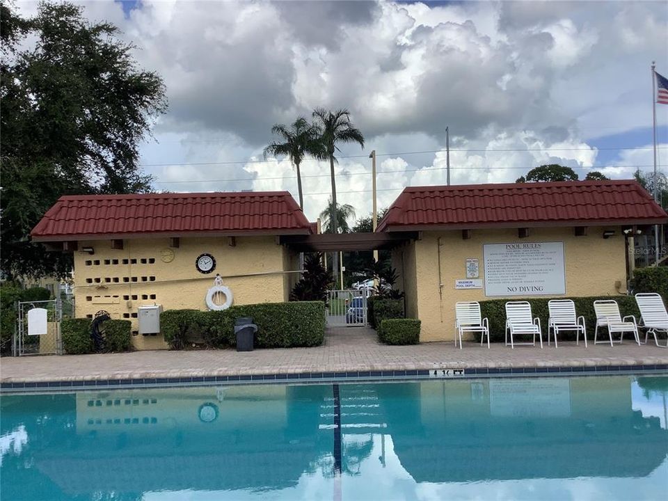 Pool Shower and Changing Area