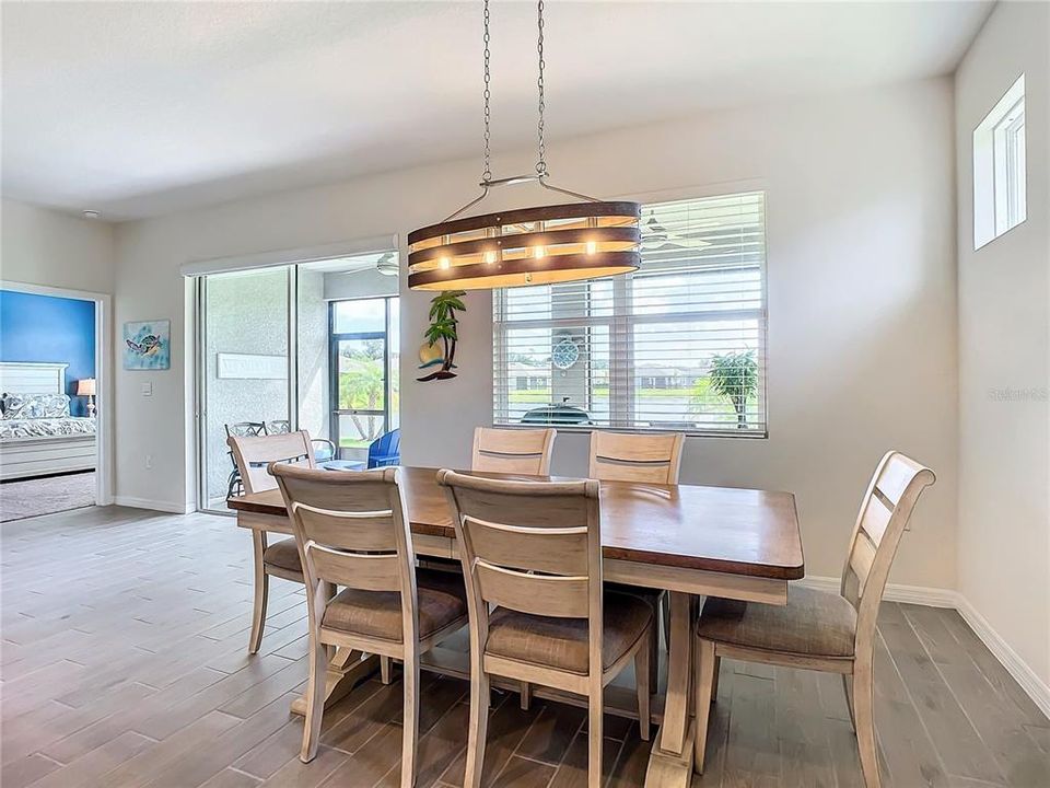 Dining Area Overlooks Lake