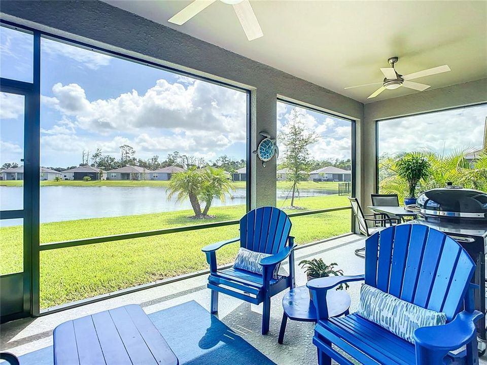 Screened Porch overlooking lake