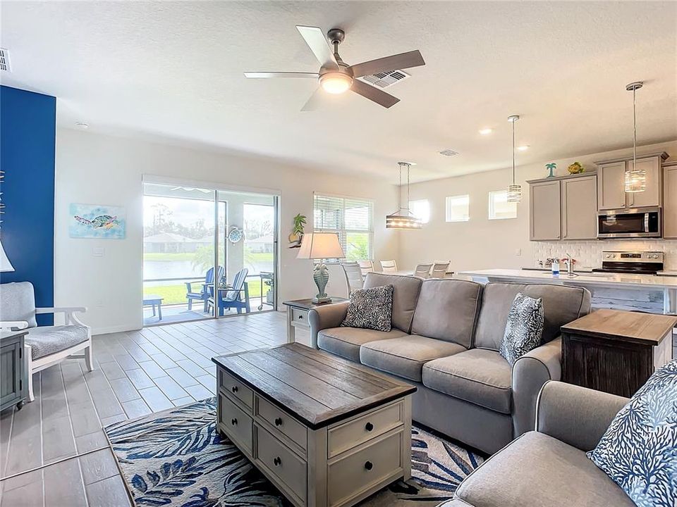 Great Room overlooking Kitchen