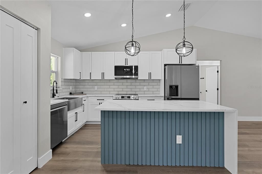 Kitchen from the dining area