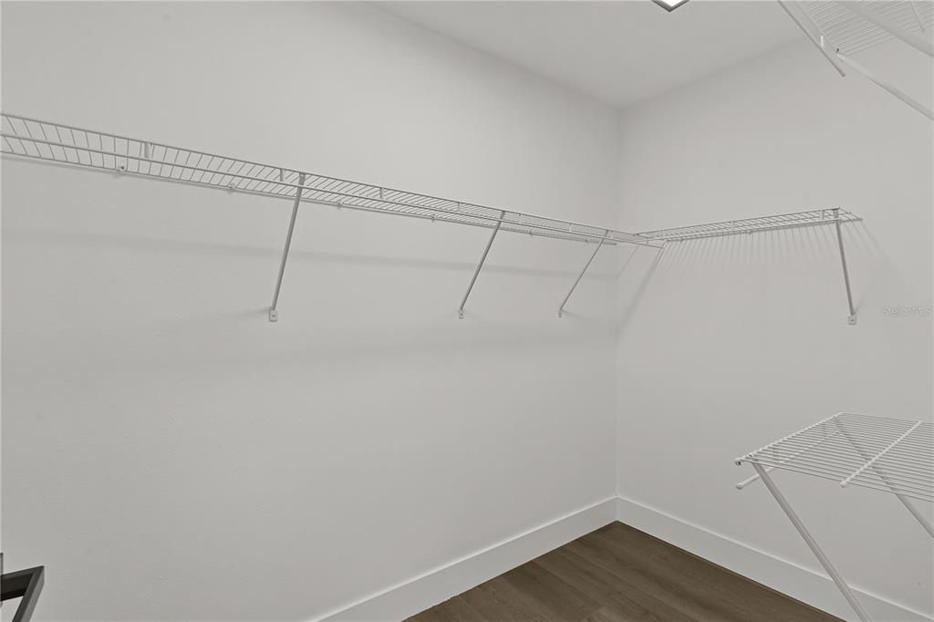 Primary walk-in closet