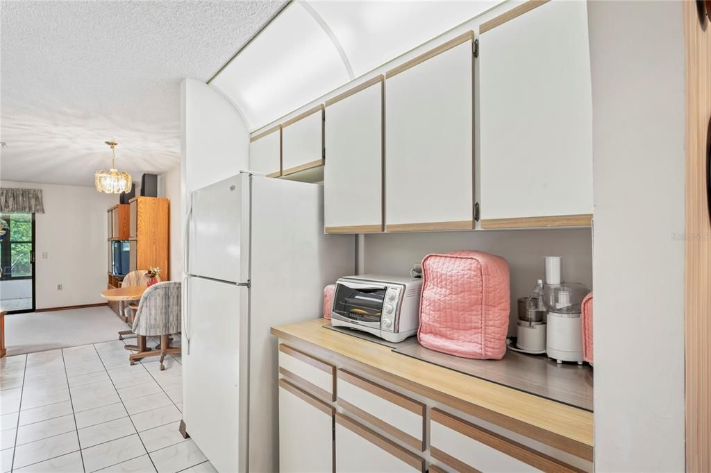 PLENTY OF COUNTER SPACE & CABINETS