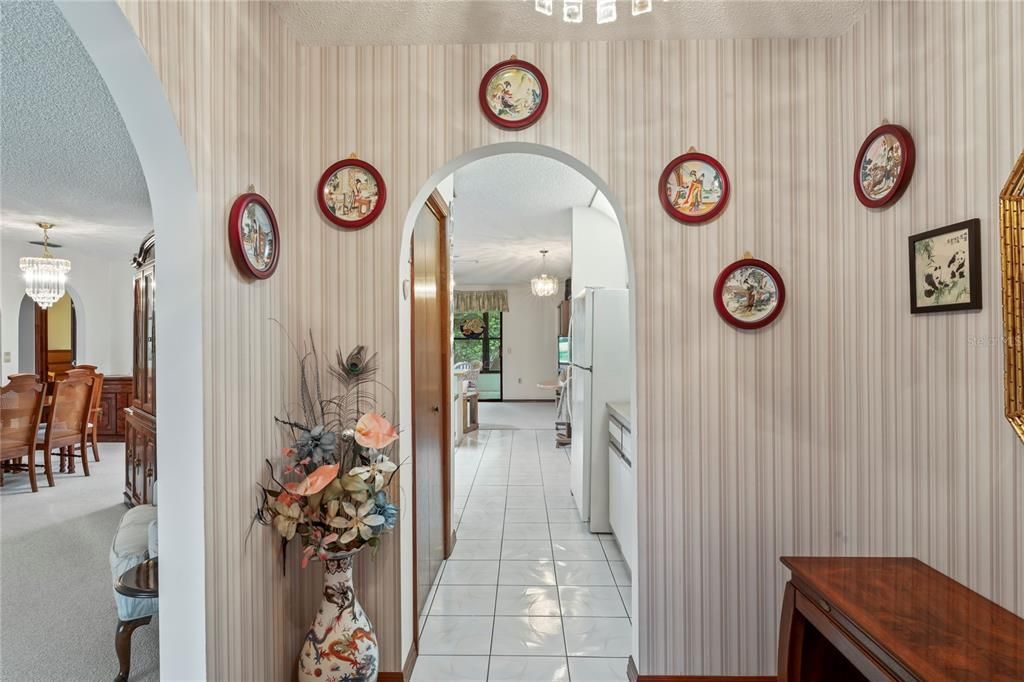 FOYER LEADING TO KITCHEN