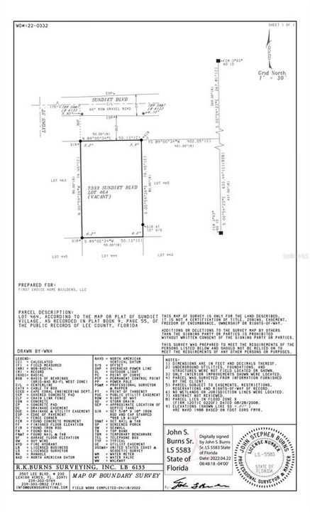 SURVEY - 7333 Sundiet Blvd